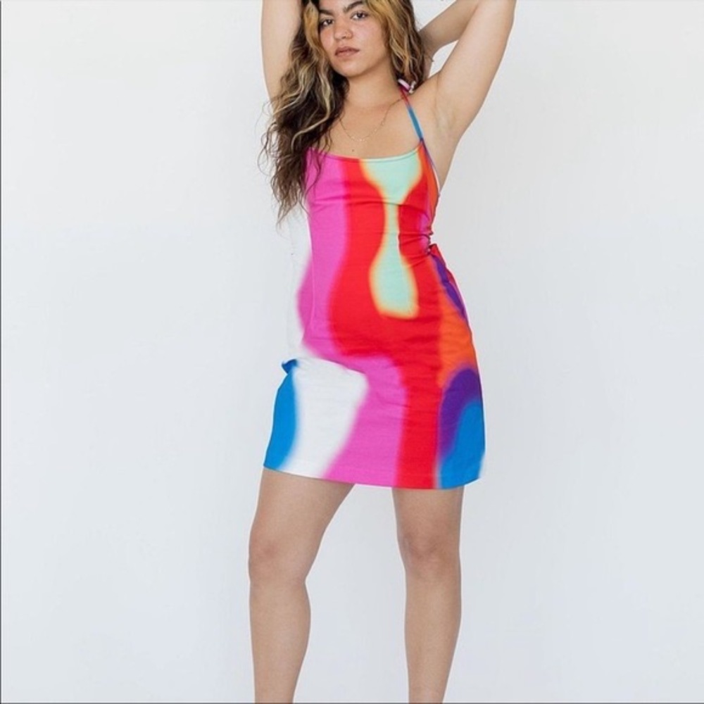 NWT Tyler Mcgillivary lace up mini dress